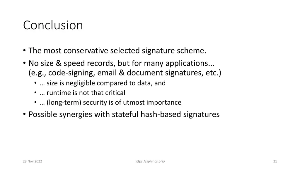 conclusion