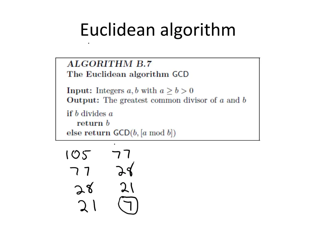 euclidean algorithm