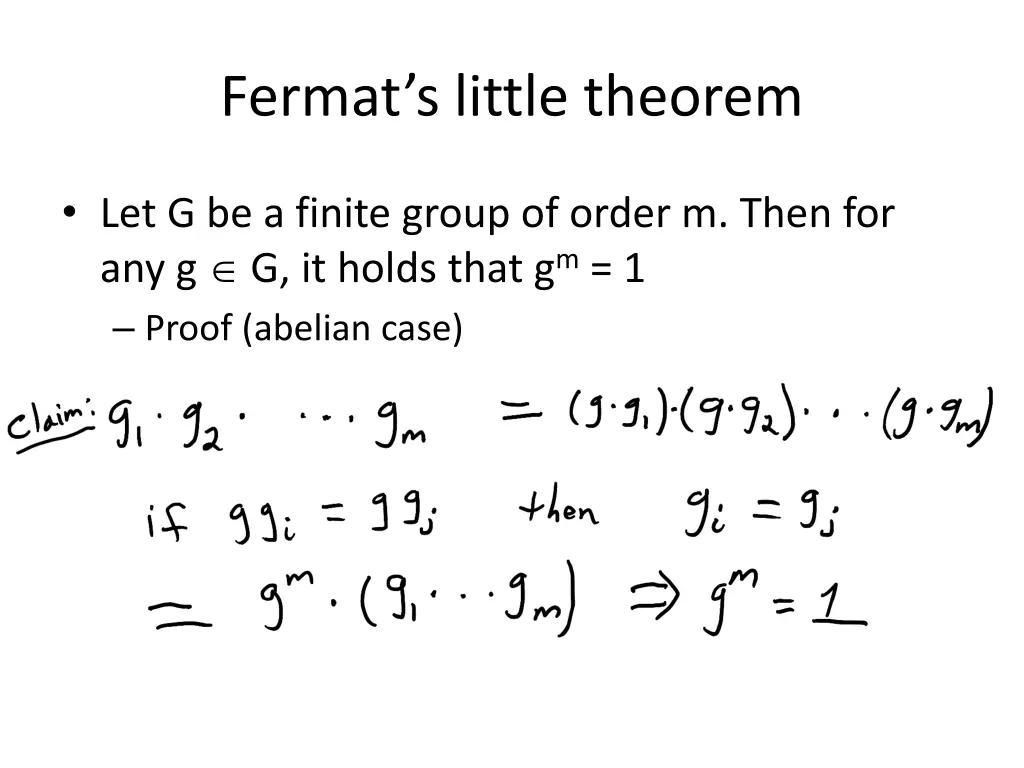 fermat s little theorem