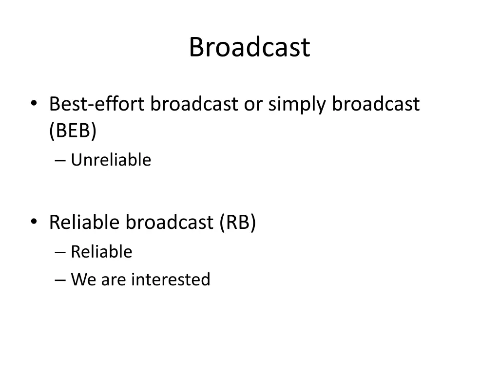 broadcast