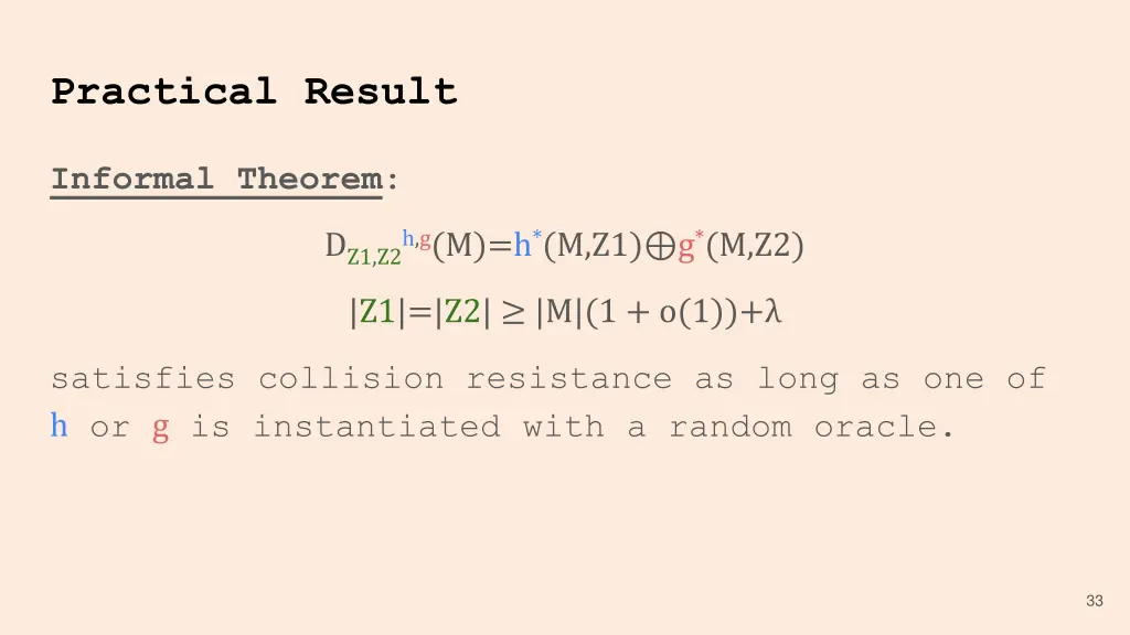 practical result