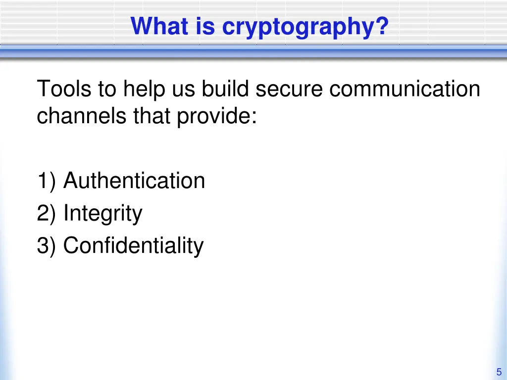 what is cryptography 1