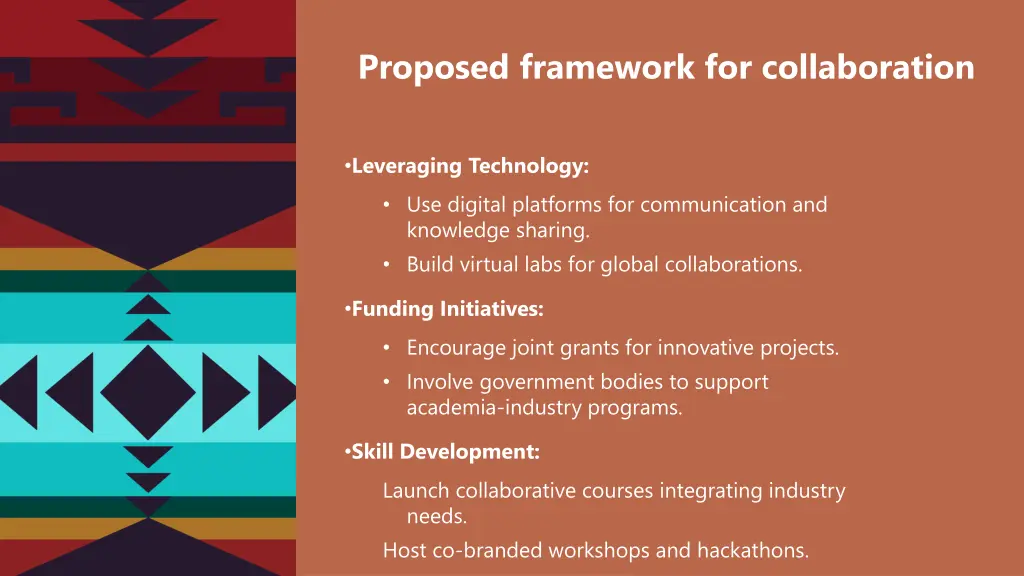 proposed framework for collaboration