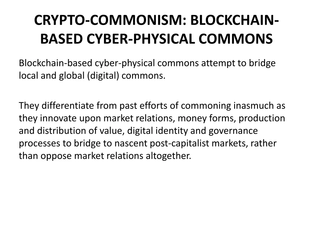 crypto commonism blockchain based cyber physical