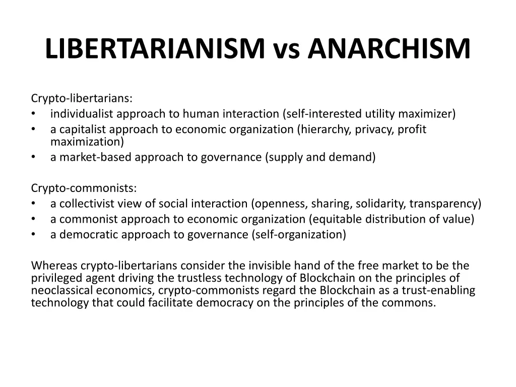 libertarianism vs anarchism