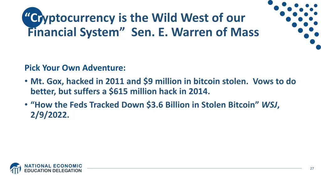 cr yptocurrency is the wild west of our financial