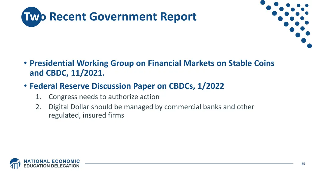 two recent government report