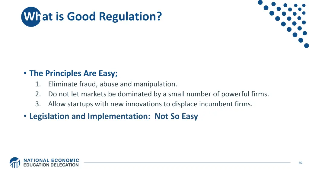 what is good regulation