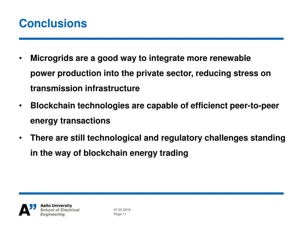 conclusions