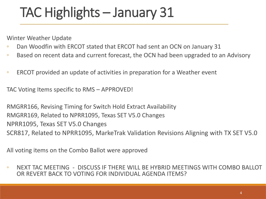tac highlights tac highlights january 31 1