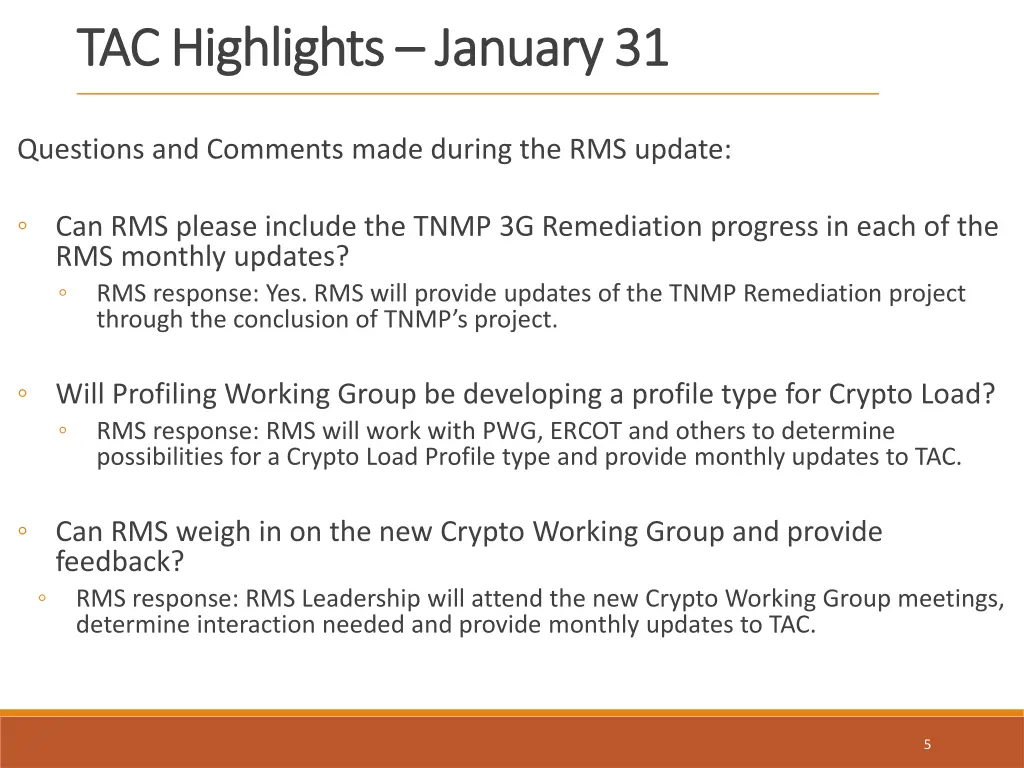 tac highlights tac highlights january 31 2