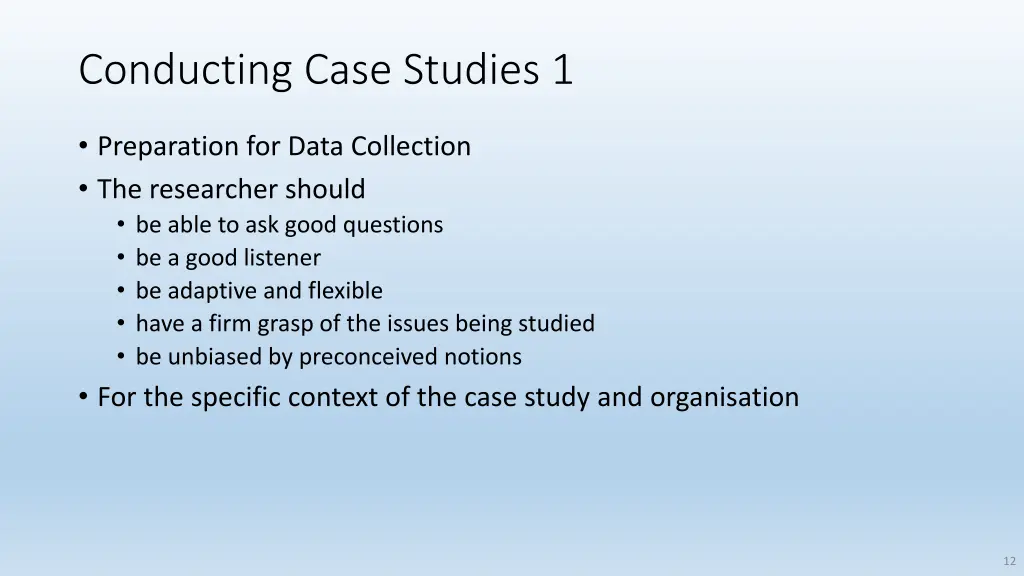 conducting case studies 1