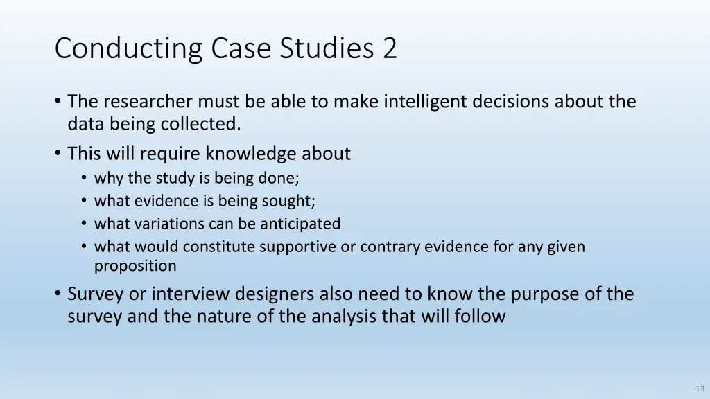 conducting case studies 2