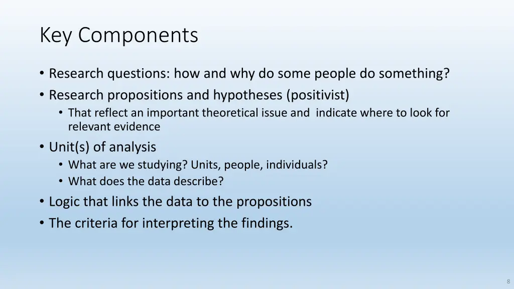 key components