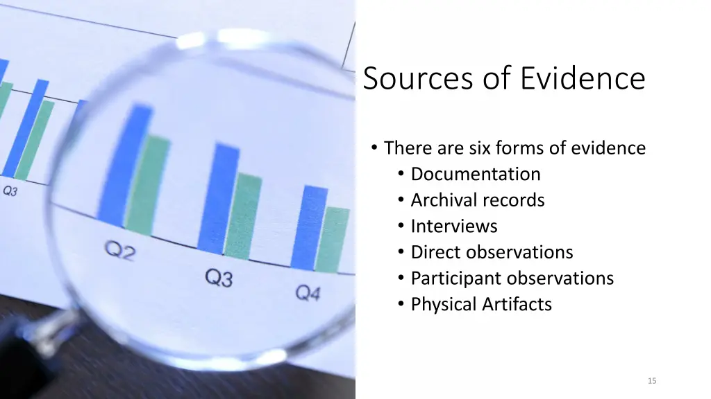 sources of evidence