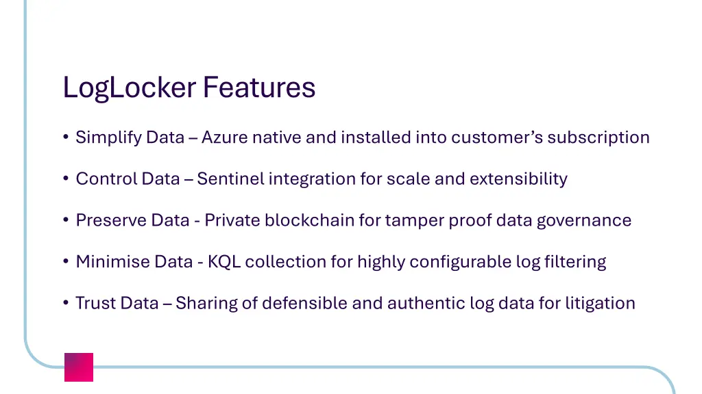 loglocker features
