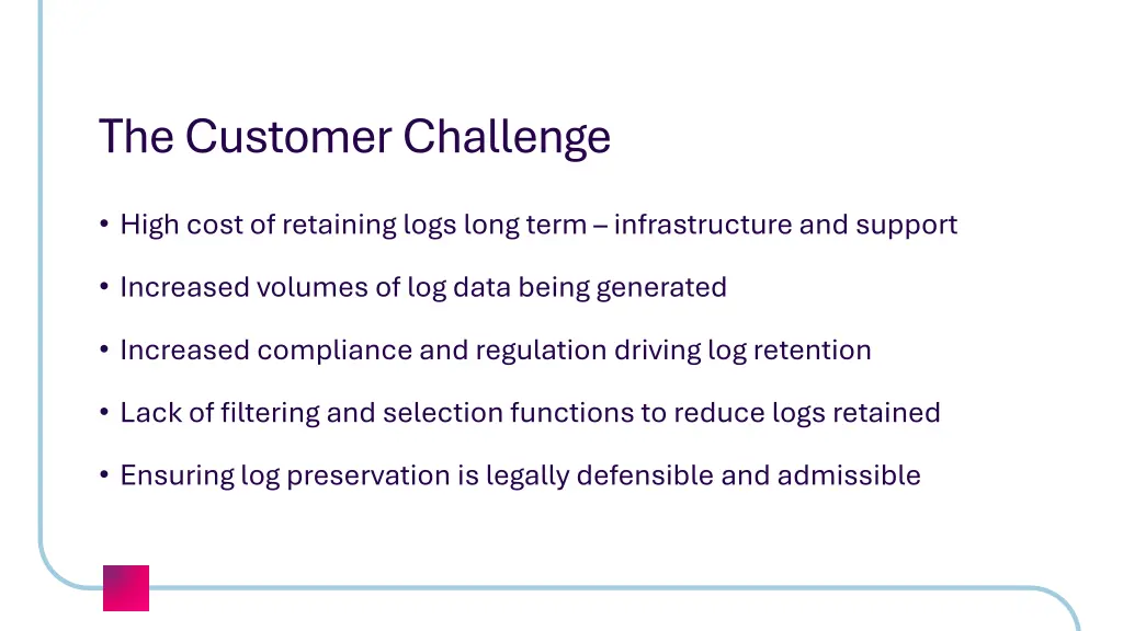 the customer challenge