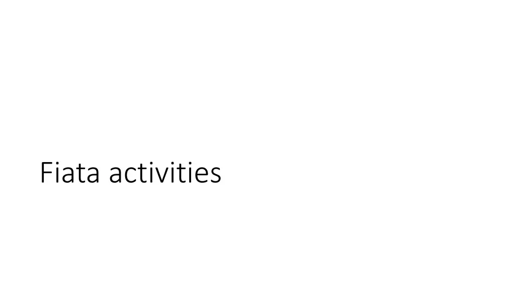 fiata activities