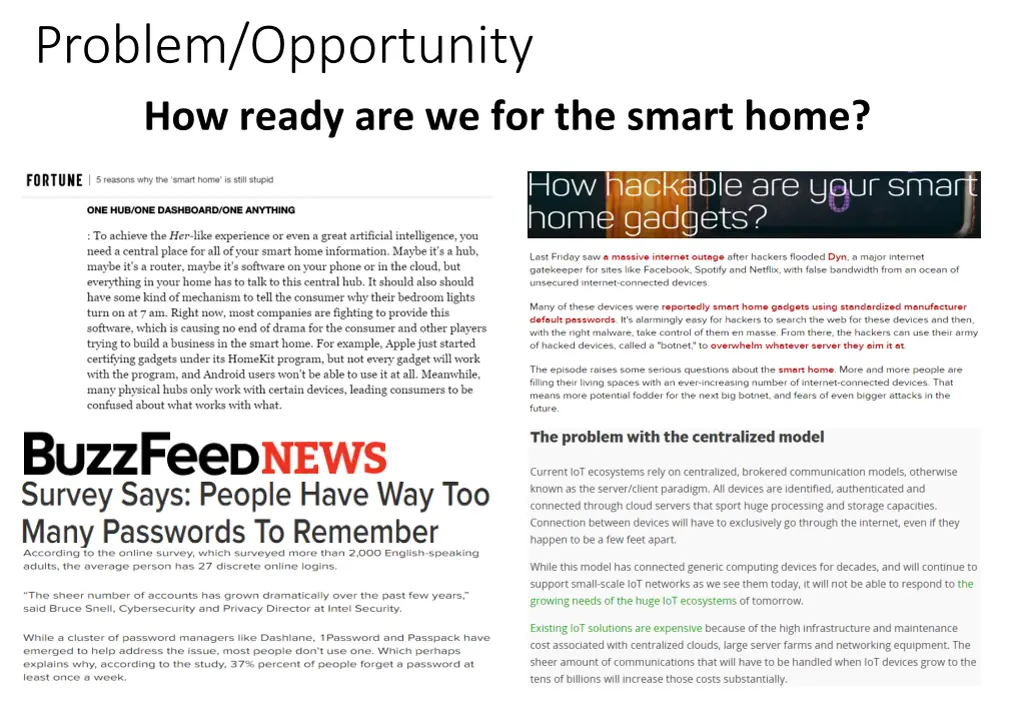 problem opportunity how ready