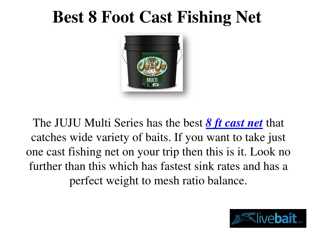 best 8 foot cast fishing net