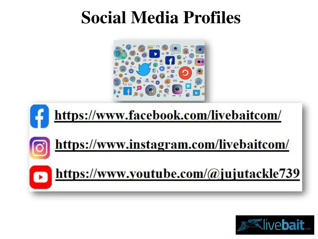 social media profiles