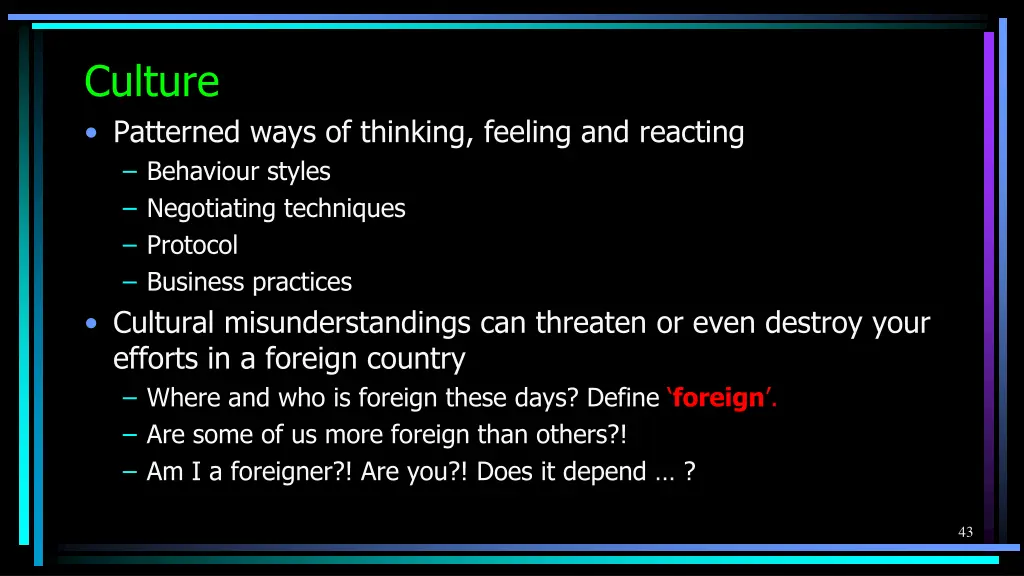culture patterned ways of thinking feeling