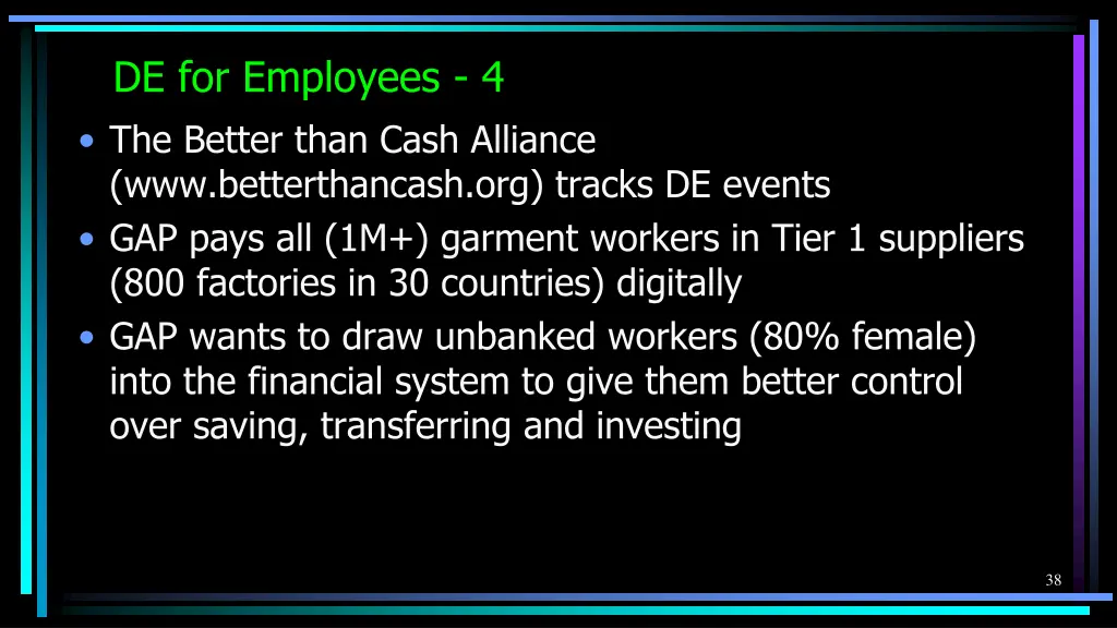 de for employees 4 the better than cash alliance