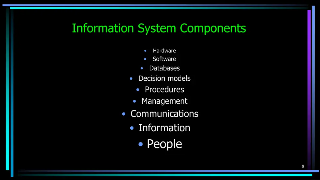 information system components