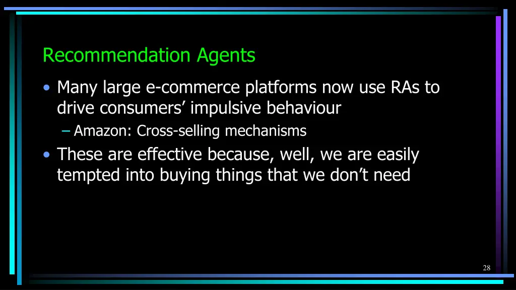 recommendation agents