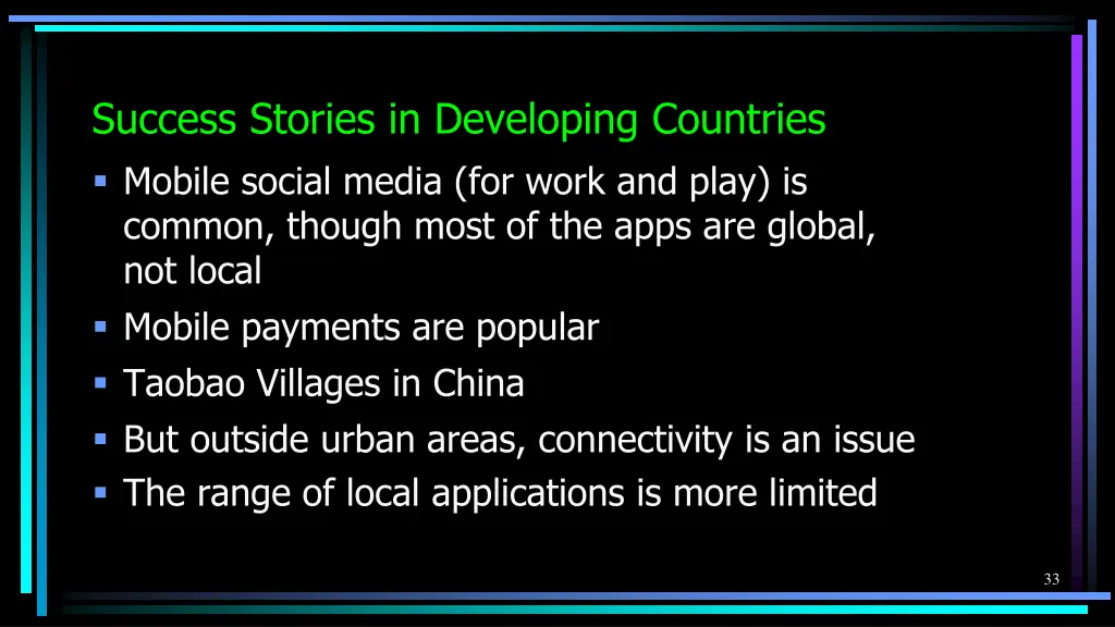 success stories in developing countries mobile