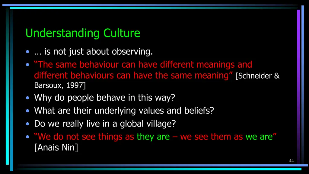 understanding culture