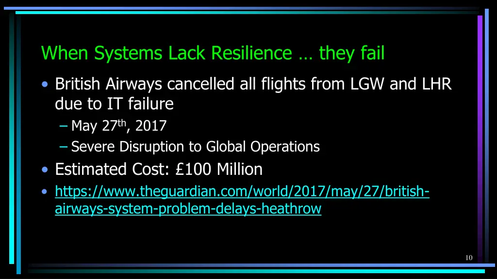 when systems lack resilience they fail