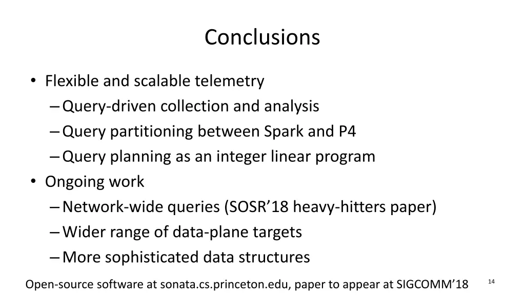 conclusions