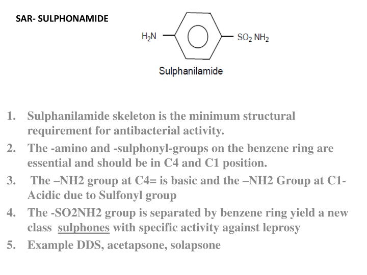 sar sulphonamide