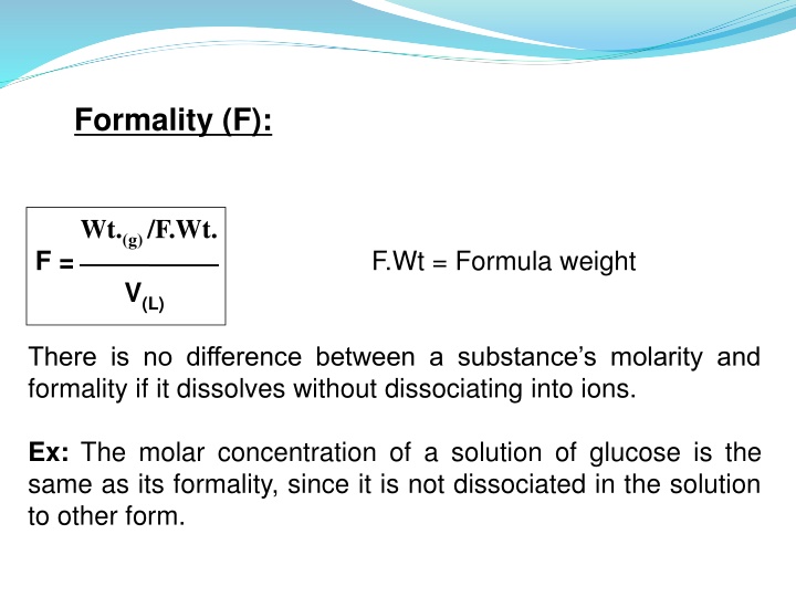 formality f