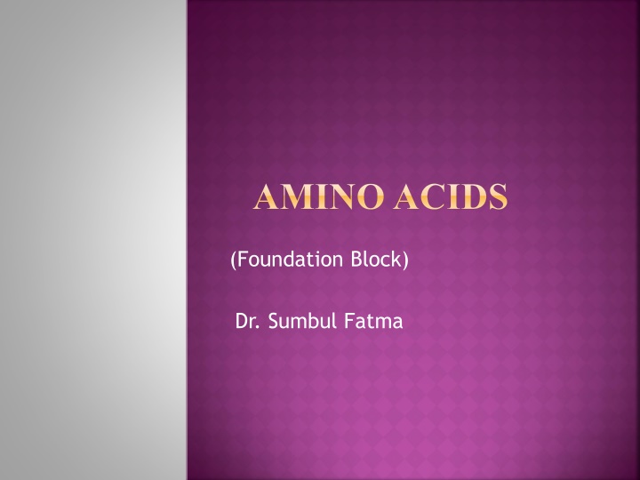 amino acids