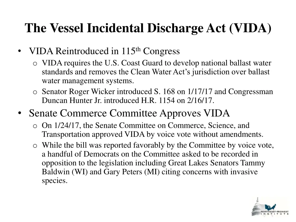 the vessel incidental discharge act vida