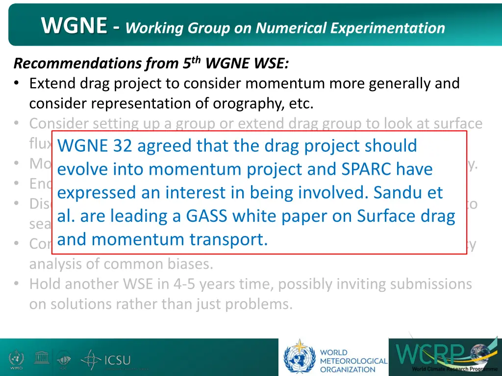 wgne working group on numerical experimentation 14