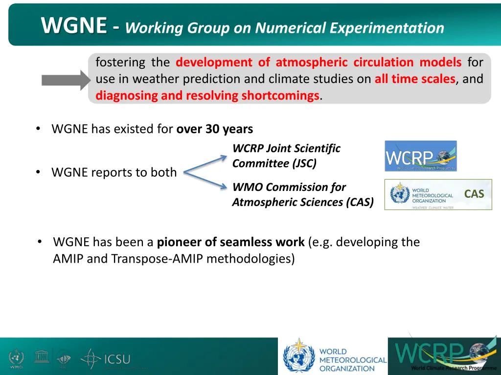 wgne working group on numerical experimentation 2