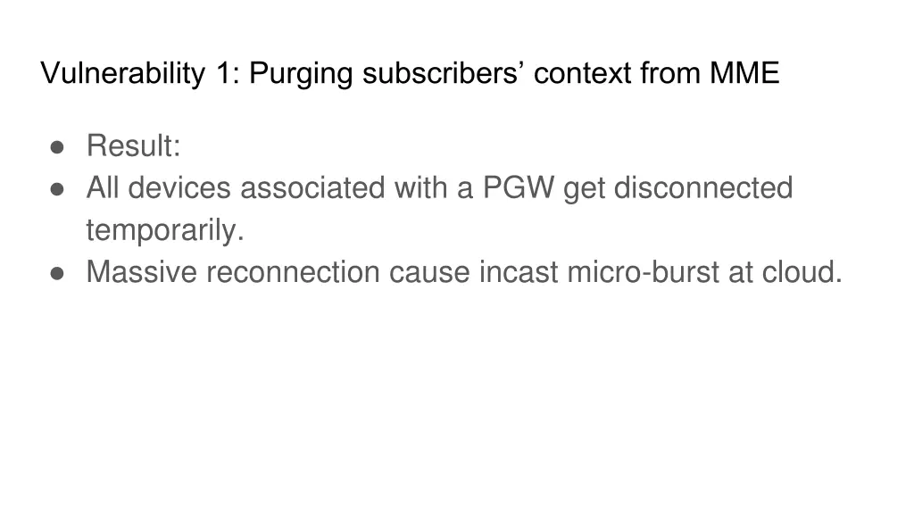 vulnerability 1 purging subscribers context from 1