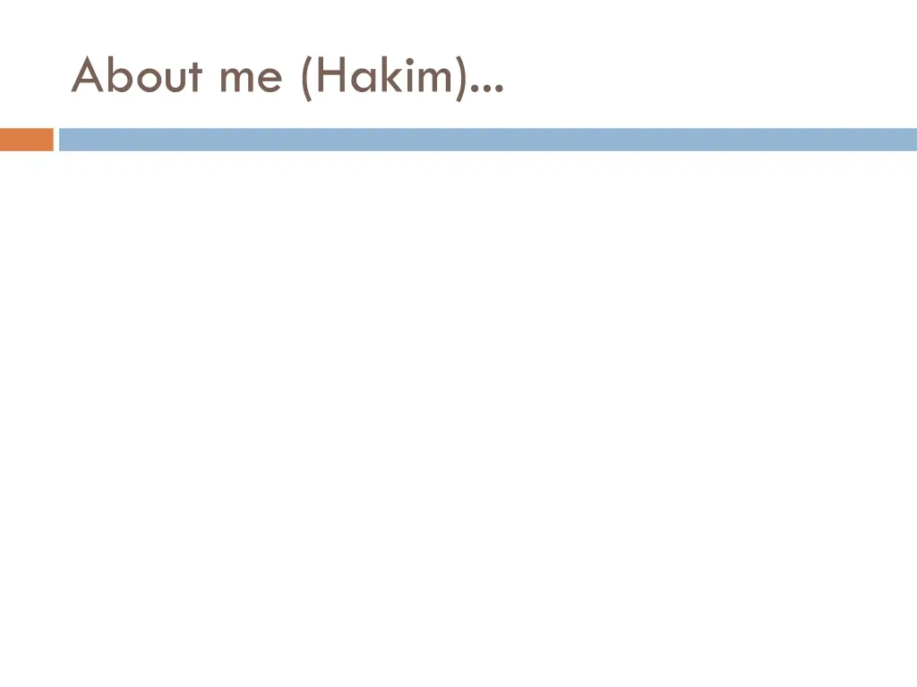 about me hakim
