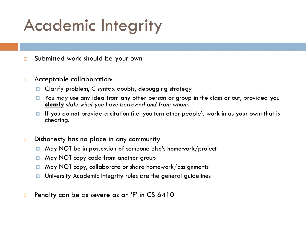 academic integrity