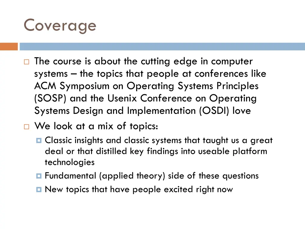coverage