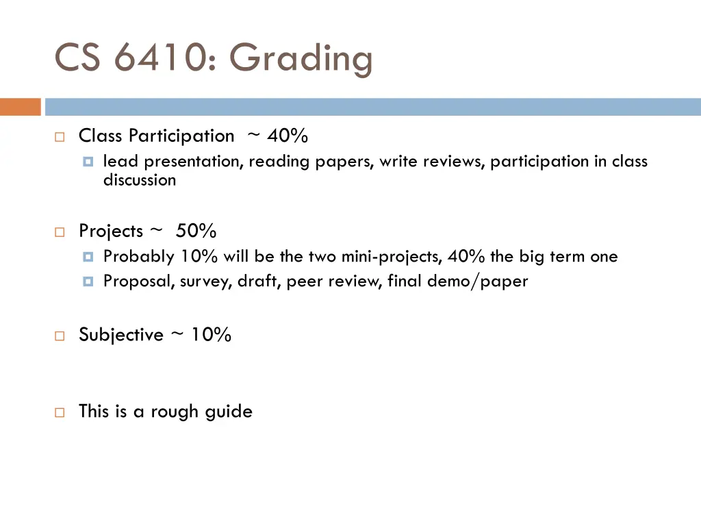 cs 6410 grading