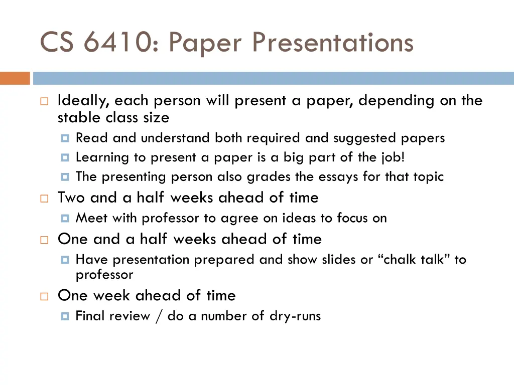 cs 6410 paper presentations