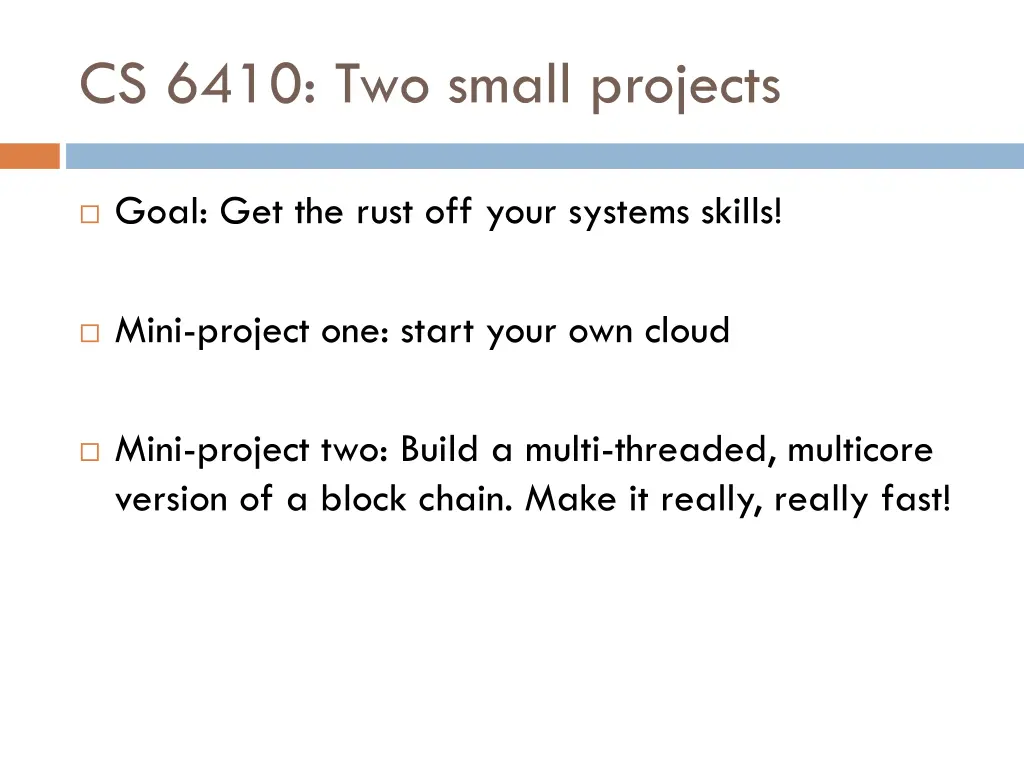 cs 6410 two small projects