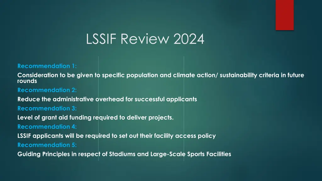 lssif review 2024