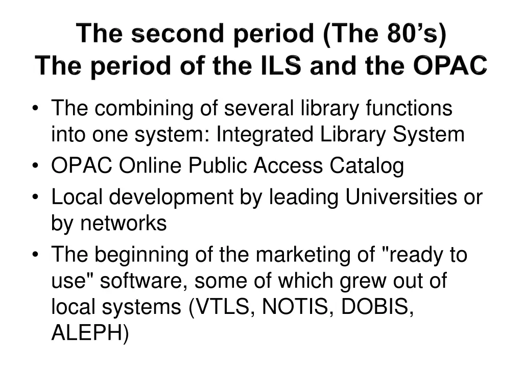 the combining of several library functions into