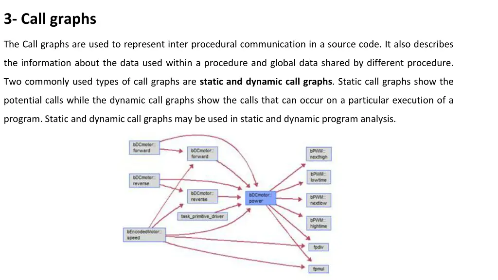 3 call graphs
