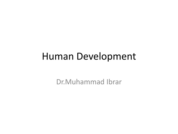 human development
